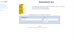 Desktop Screenshot of cylex-branchenbuch-jena.de
